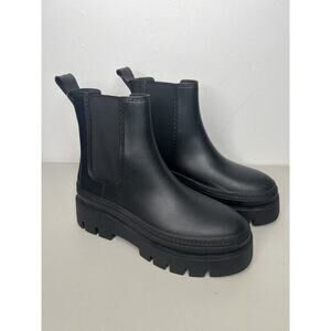 Jeffrey Campbell Women's Boots Rain Storm Platform Chelsea Water Resistant Sz 10